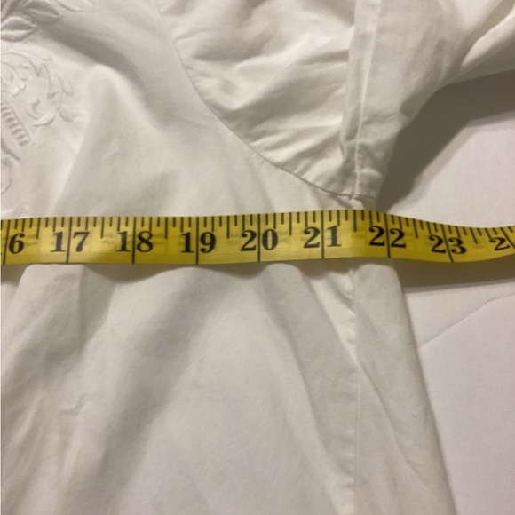INC International Concepts Embroidered White Top Size Large - Picture 4 of 7